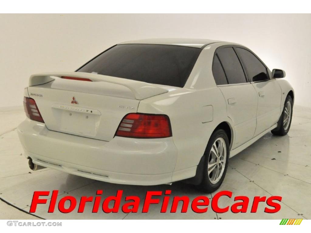 2001 Galant GTZ - Dover White Pearl / Gray photo #2