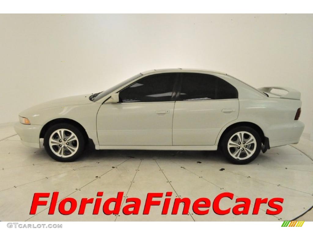 2001 Galant GTZ - Dover White Pearl / Gray photo #3