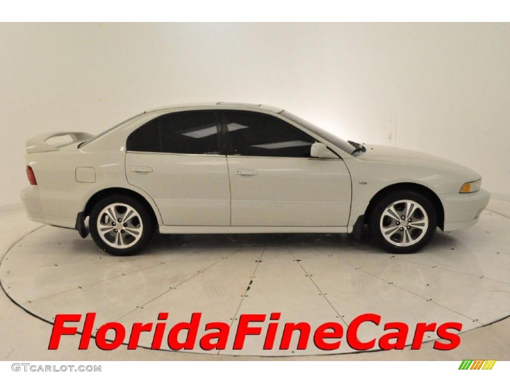 2001 Galant GTZ - Dover White Pearl / Gray photo #4