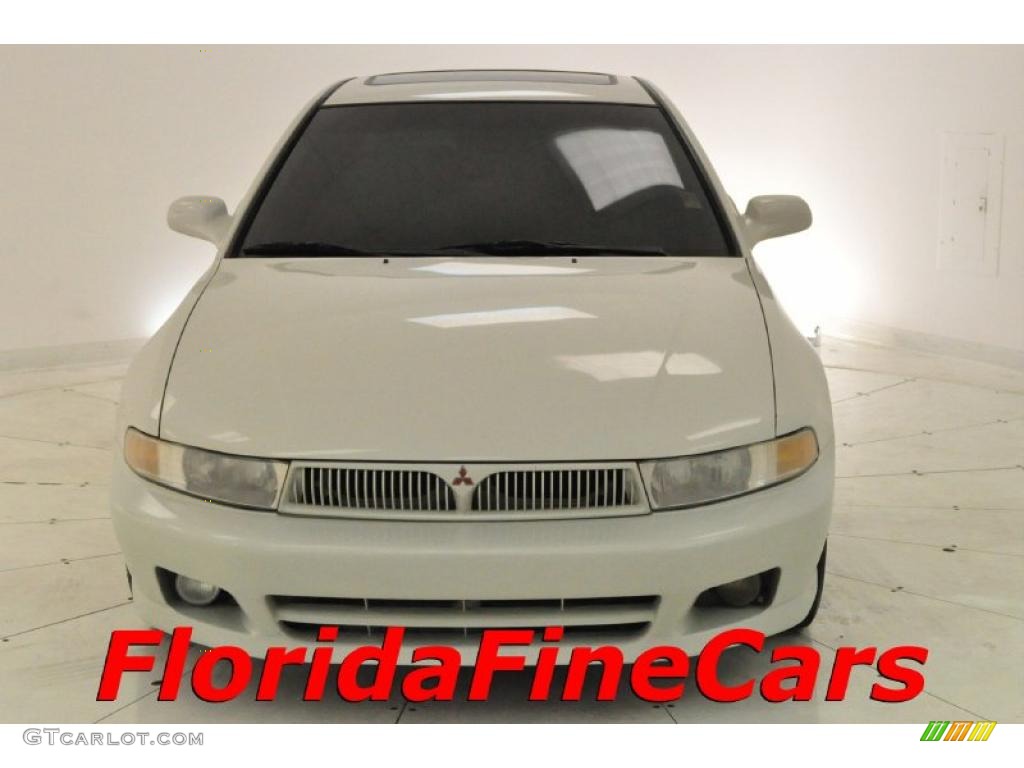 2001 Galant GTZ - Dover White Pearl / Gray photo #5
