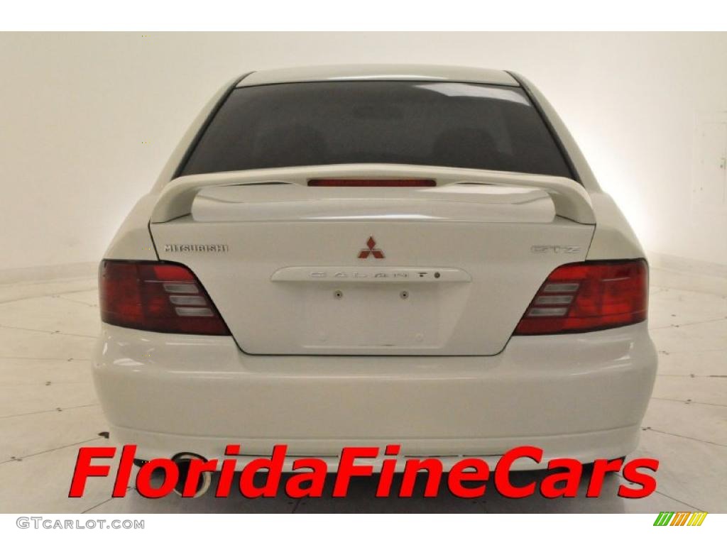 2001 Galant GTZ - Dover White Pearl / Gray photo #6