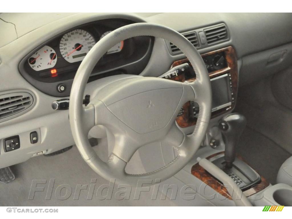 2001 Galant GTZ - Dover White Pearl / Gray photo #18