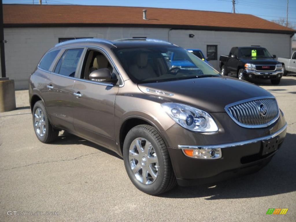 2010 Enclave CXL AWD - Cocoa Metallic / Cashmere/Cocoa photo #6