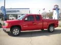 2010 Fire Red GMC Sierra 1500 SLE Extended Cab 4x4  photo #2