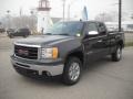 2010 Storm Gray Metallic GMC Sierra 1500 SLE Extended Cab 4x4  photo #3