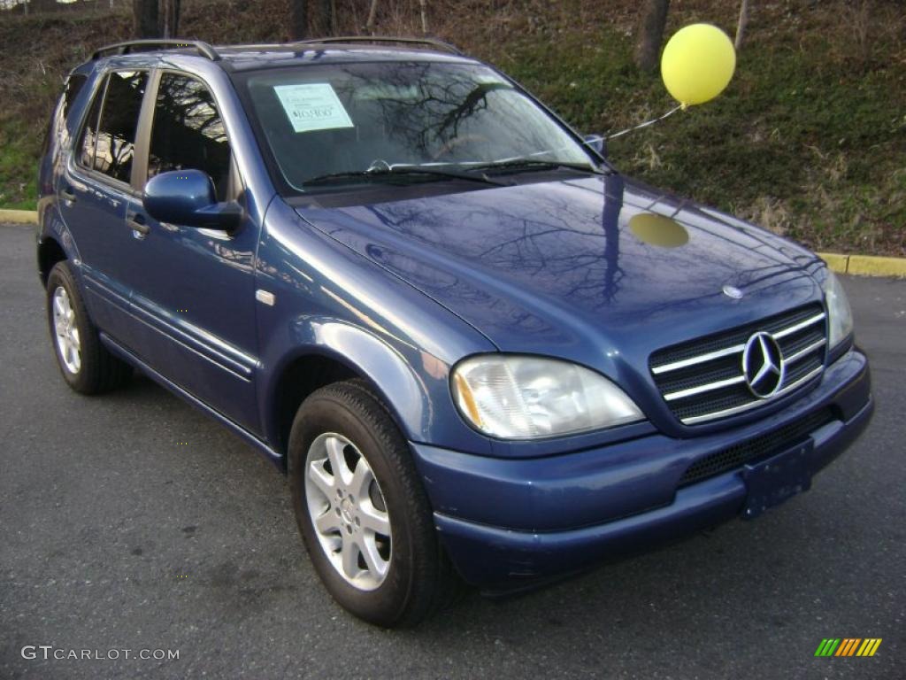 2001 ML 430 4Matic - Azure Blue Metallic / Ash photo #1