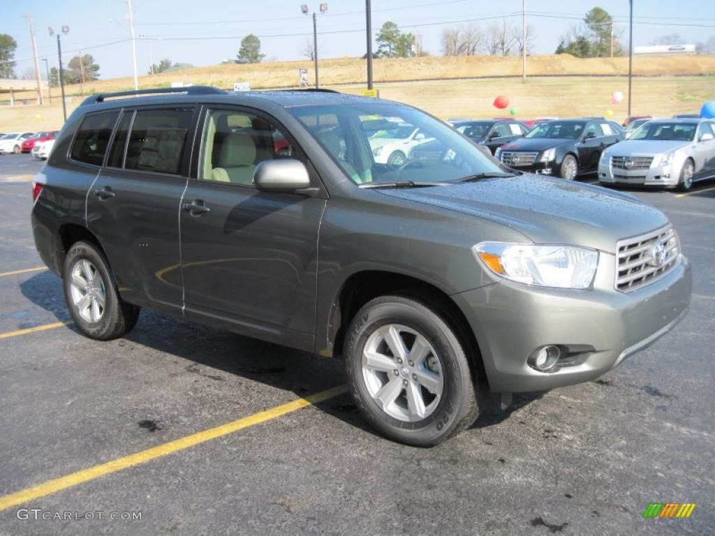 2010 Highlander SE - Cypress Green Pearl / Sand Beige photo #2