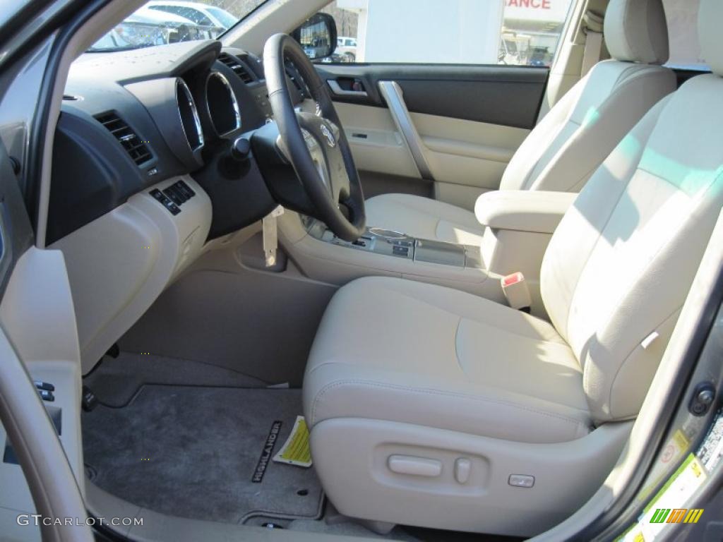 2010 Highlander SE - Cypress Green Pearl / Sand Beige photo #11