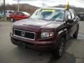 2008 Dark Cherry Pearl Honda Ridgeline RTX  photo #18