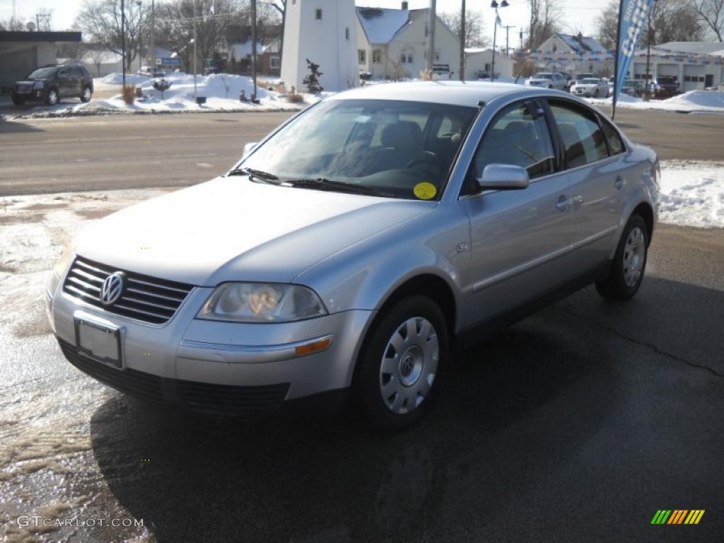 2003 Passat GL Sedan - Reflex Silver Metallic / Grey photo #3