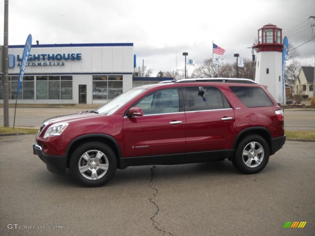 2007 Acadia SLT AWD - Red Jewel Tintcoat / Titanium photo #2