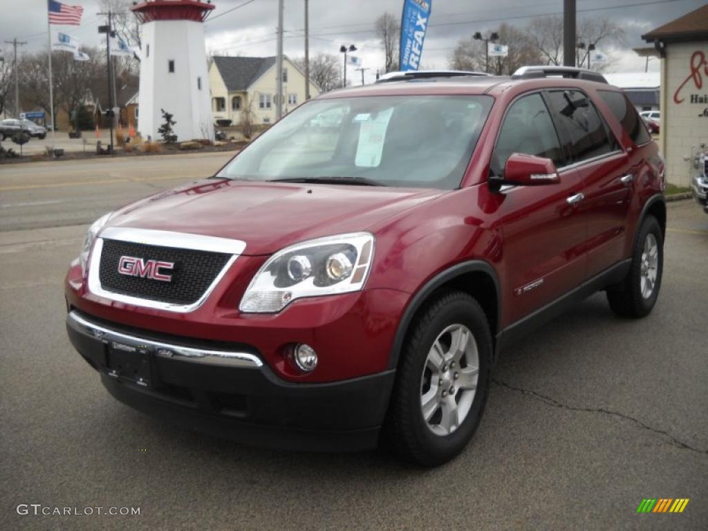 2007 Acadia SLT AWD - Red Jewel Tintcoat / Titanium photo #3