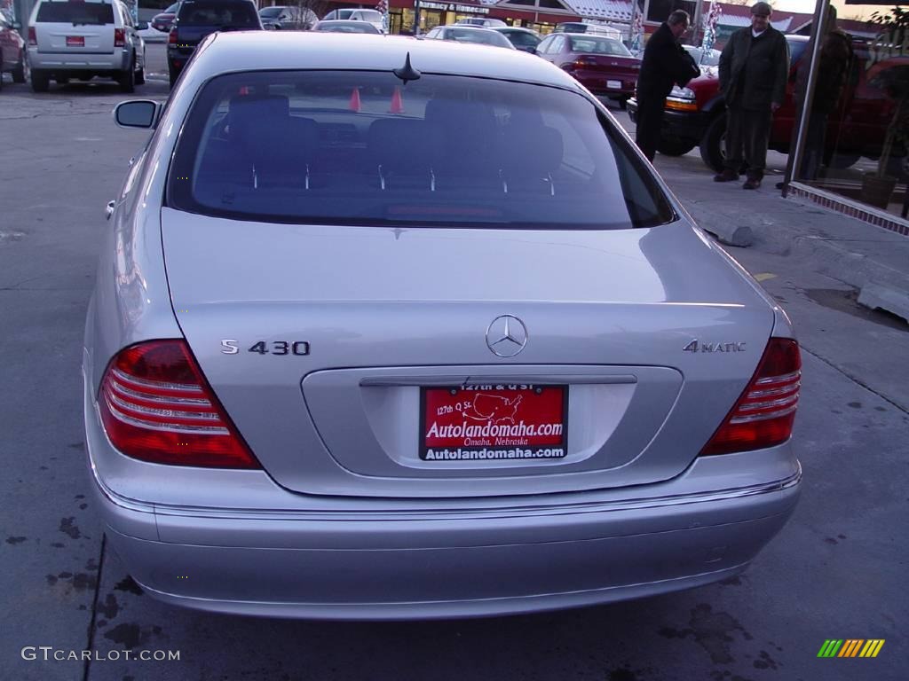 2004 S 430 4Matic Sedan - Brilliant Silver Metallic / Charcoal photo #6
