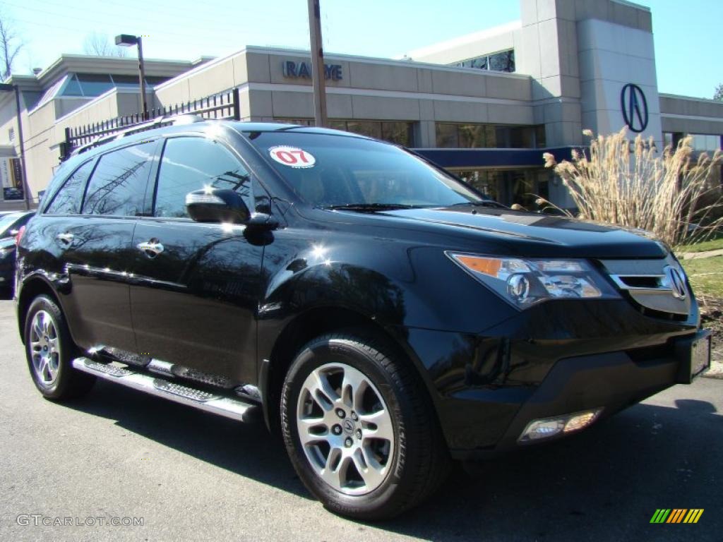 2007 MDX Technology - Formal Black Pearl / Taupe photo #1