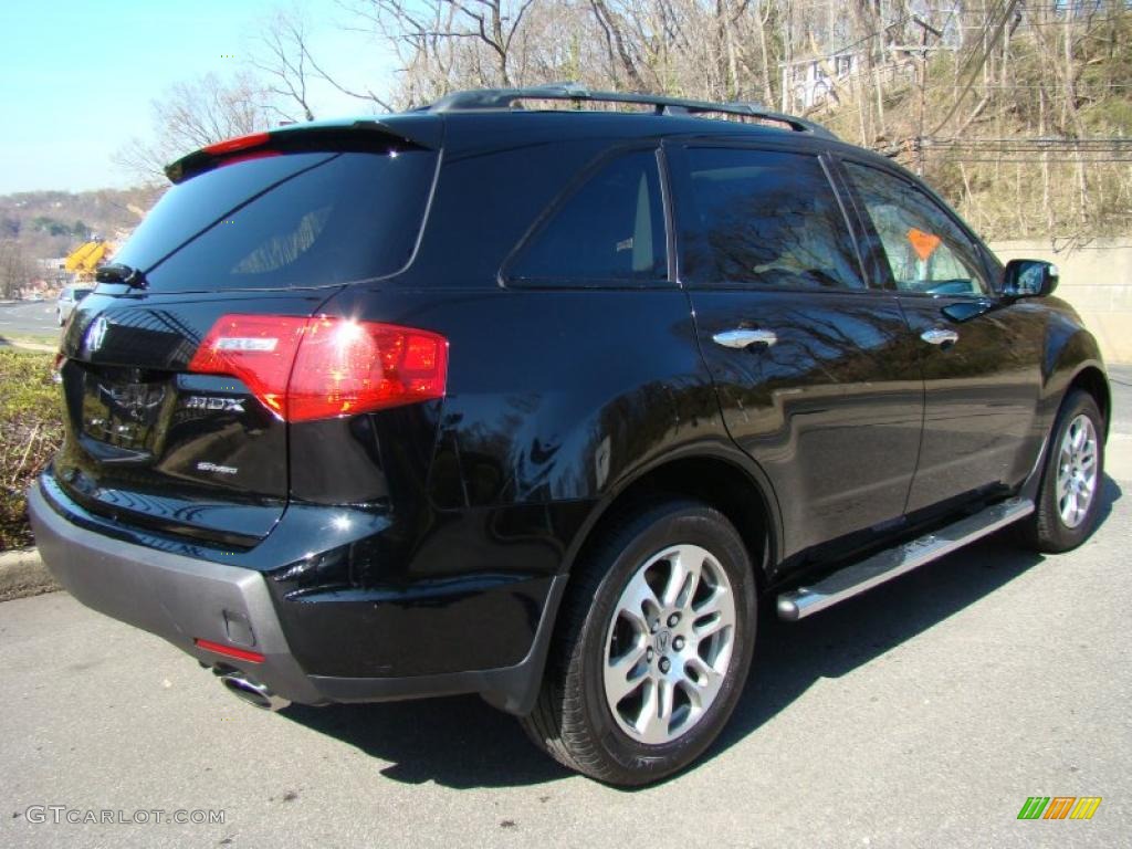 2007 MDX Technology - Formal Black Pearl / Taupe photo #4