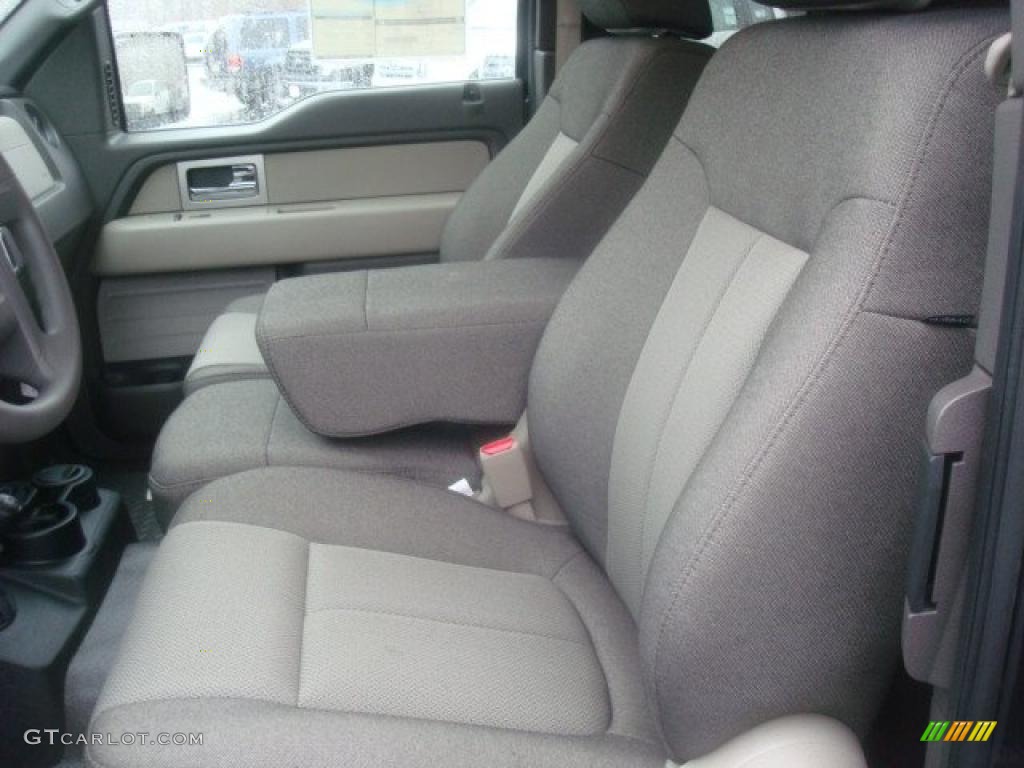 2010 F150 STX SuperCab 4x4 - Tuxedo Black / Medium Stone photo #7