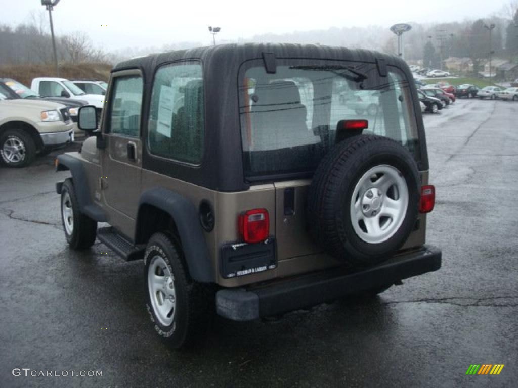 2004 Wrangler Sport 4x4 - Light Khaki Metallic / Dark Slate Gray photo #5