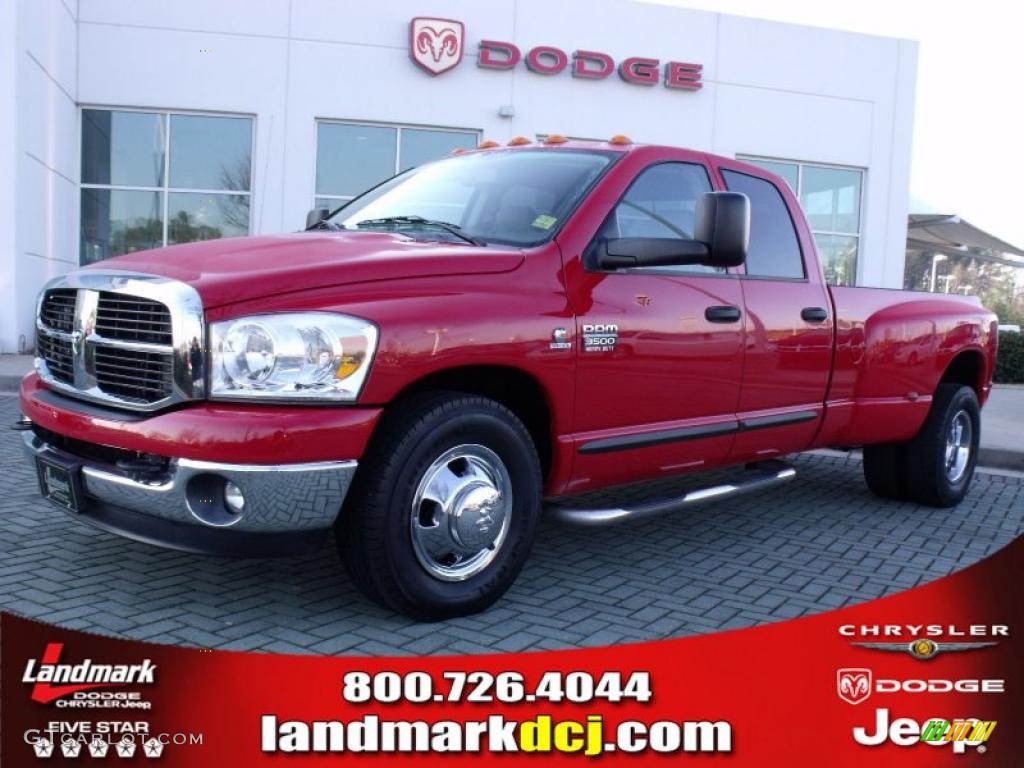 Flame Red Dodge Ram 3500