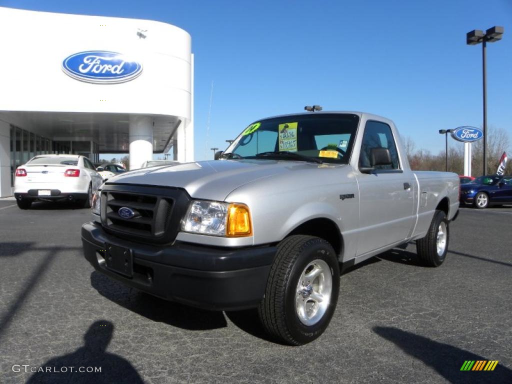 2004 Ranger XL Regular Cab - Silver Metallic / Medium Dark Flint photo #6