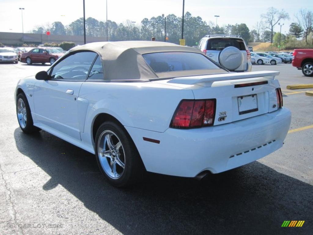 2002 Mustang GT Convertible - Oxford White / Medium Parchment photo #5