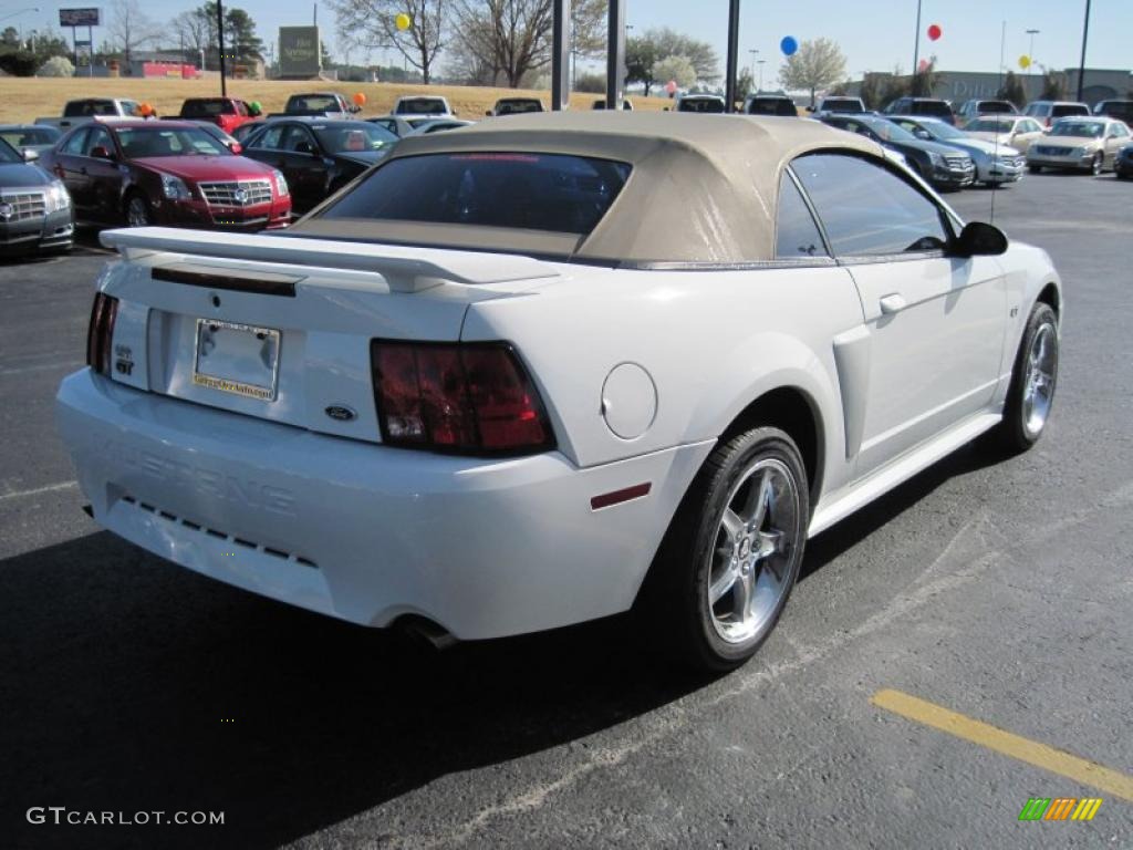 2002 Mustang GT Convertible - Oxford White / Medium Parchment photo #6
