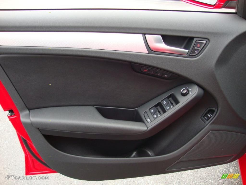 2009 Audi A4 2.0T Premium quattro Sedan Black Door Panel Photo #27507023