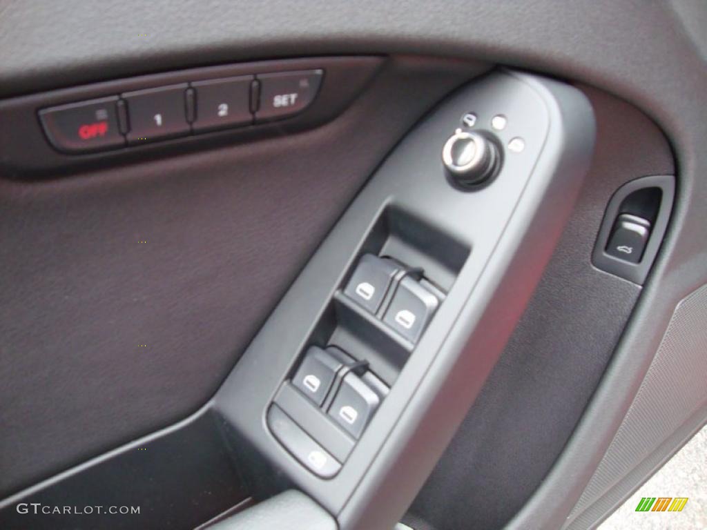 2009 Audi A4 2.0T Premium quattro Sedan Black Door Panel Photo #27507039