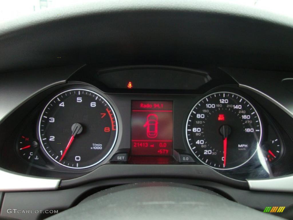 2009 Audi A4 2.0T Premium quattro Sedan Gauges Photo #27507444