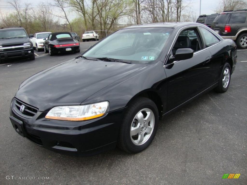 2002 Accord EX Coupe - Nighthawk Black Pearl / Charcoal photo #2