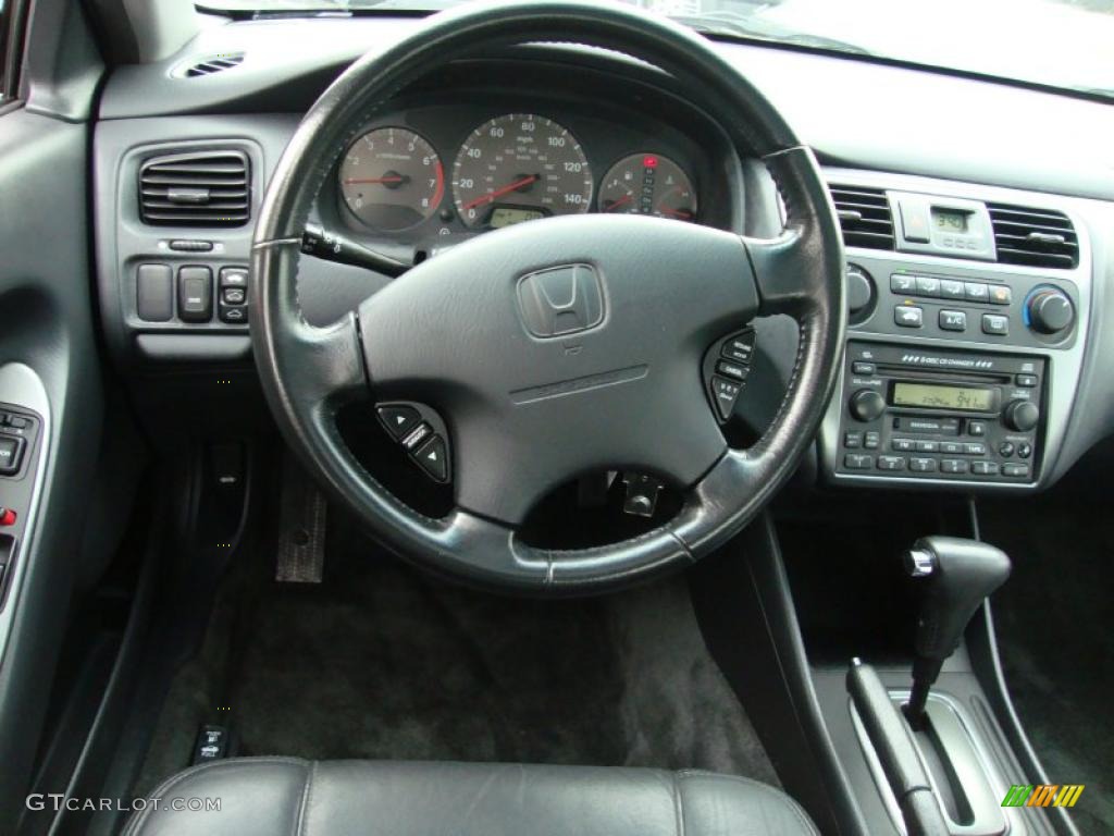 2002 Accord EX Coupe - Nighthawk Black Pearl / Charcoal photo #31