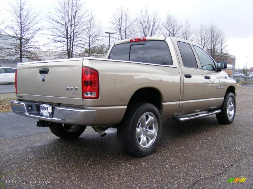 2005 Ram 1500 SLT Quad Cab 4x4 - Light Almond Pearl / Taupe photo #5