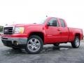 2010 Fire Red GMC Sierra 1500 SLT Extended Cab  photo #6