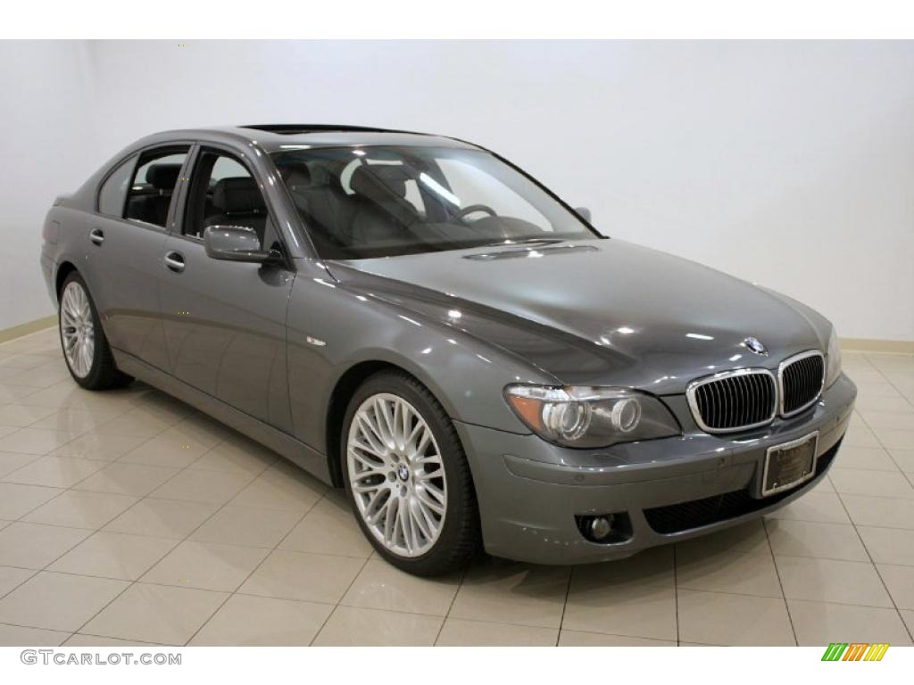 2008 7 Series 750i Sedan - Titanium Grey Metallic / Black photo #1