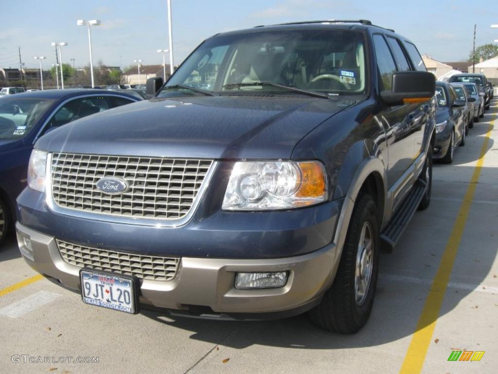 2003 Expedition Eddie Bauer - Medium Wedgewood Blue Metallic / Medium Parchment photo #1