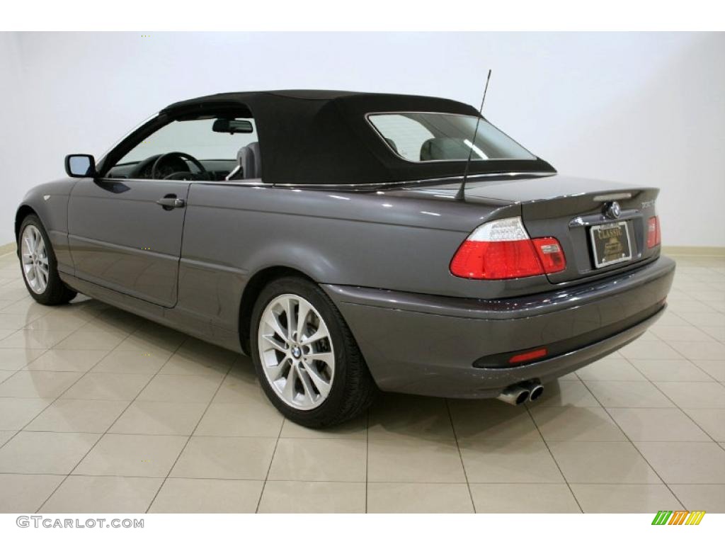 2006 3 Series 330i Convertible - Sparkling Graphite Metallic / Gray Dakota Leather photo #9