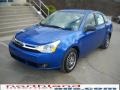 2010 Blue Flame Metallic Ford Focus SE Sedan  photo #2