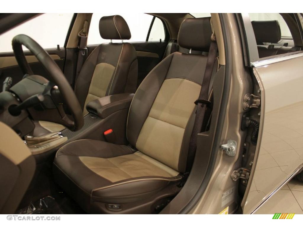 2008 Malibu LTZ Sedan - Sandstone Metallic / Cocoa/Cashmere Beige photo #11