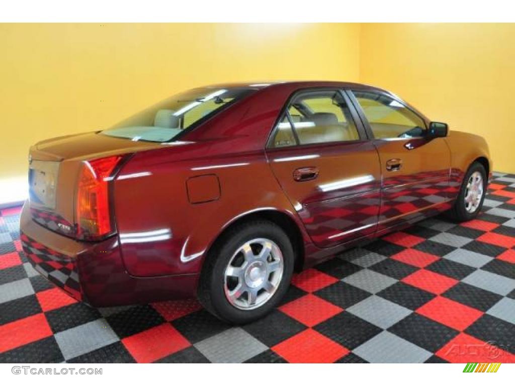 2003 CTS Sedan - Garnet Red / Light Neutral photo #6