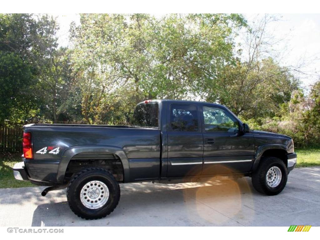 2005 Silverado 1500 LS Extended Cab 4x4 - Dark Gray Metallic / Medium Gray photo #12