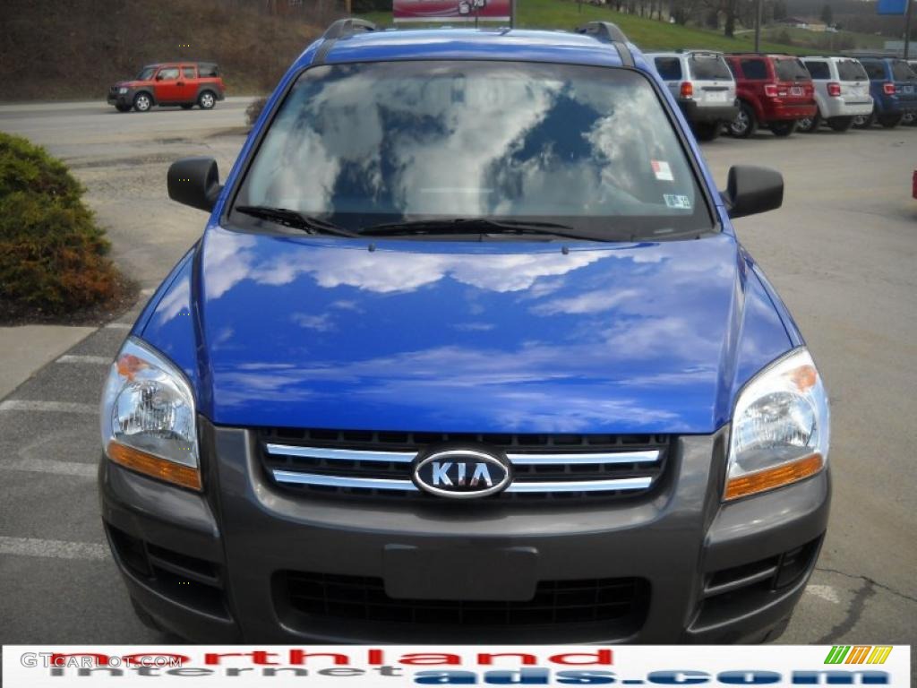 2007 Sportage LX V6 4WD - Smart Blue / Black photo #3