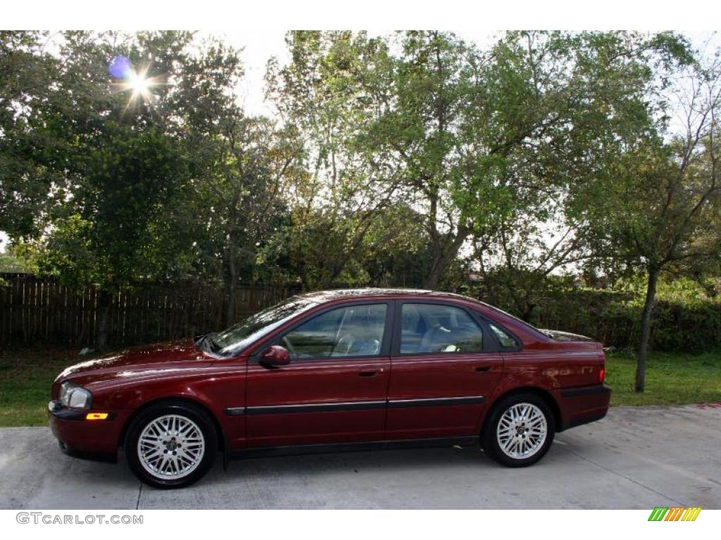 2001 S80 T6 - Venetian Red Metallic / Taupe/Light Taupe photo #3