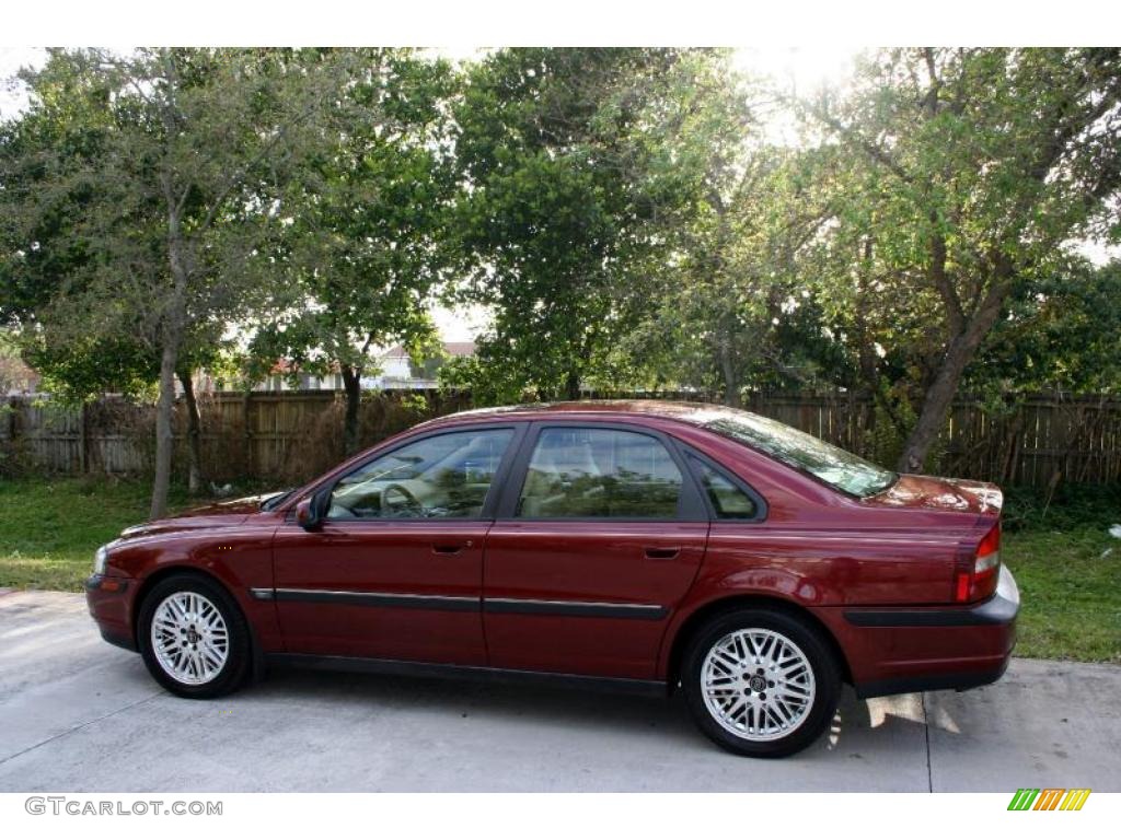 2001 S80 T6 - Venetian Red Metallic / Taupe/Light Taupe photo #4