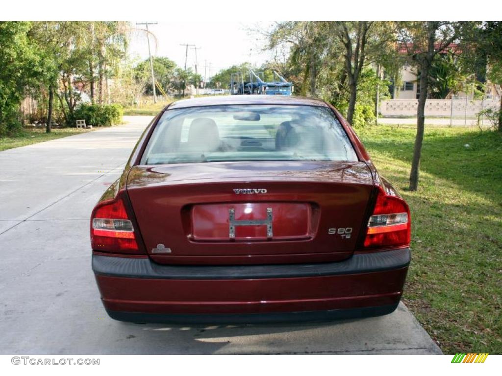 2001 S80 T6 - Venetian Red Metallic / Taupe/Light Taupe photo #8