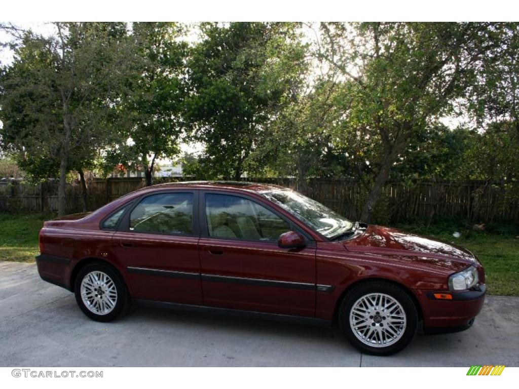 2001 S80 T6 - Venetian Red Metallic / Taupe/Light Taupe photo #12