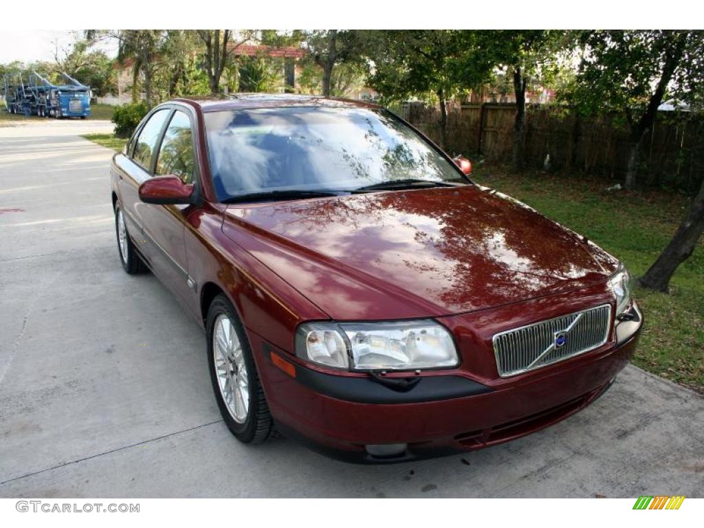 2001 S80 T6 - Venetian Red Metallic / Taupe/Light Taupe photo #17