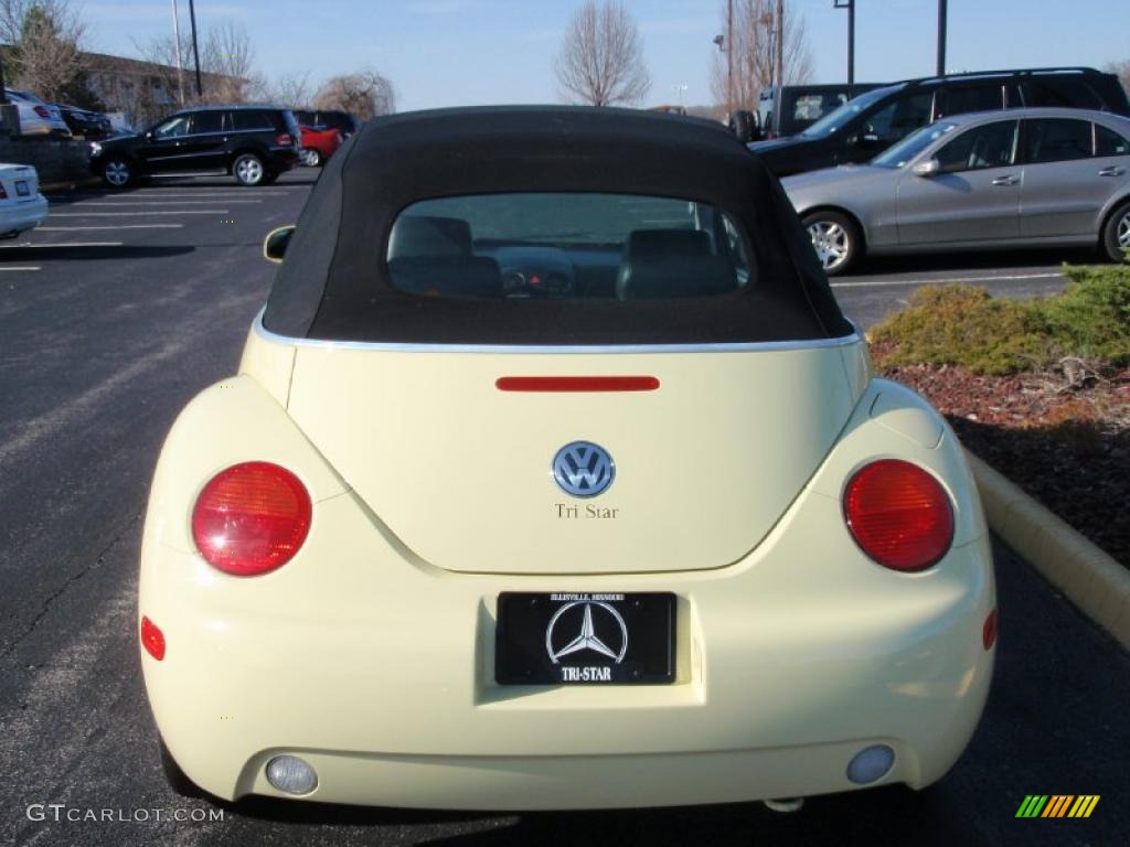 2005 New Beetle GL Convertible - Mellow Yellow / Black photo #14