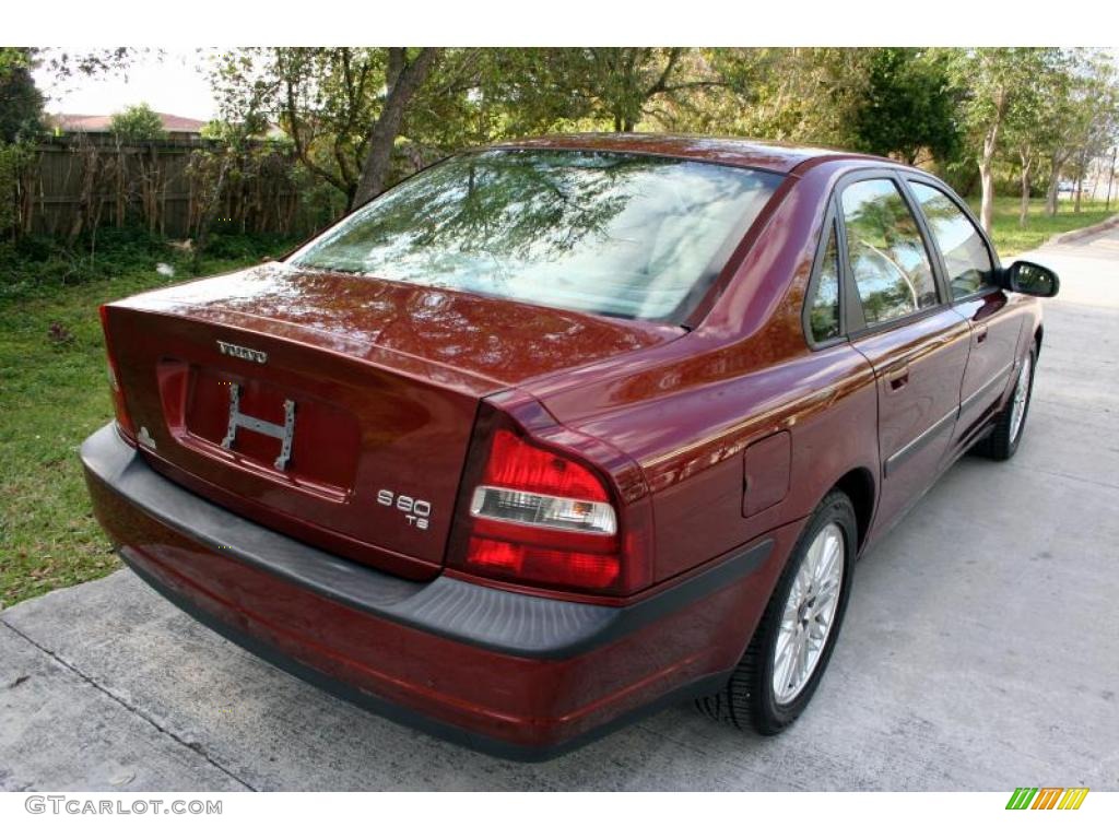2001 S80 T6 - Venetian Red Metallic / Taupe/Light Taupe photo #20