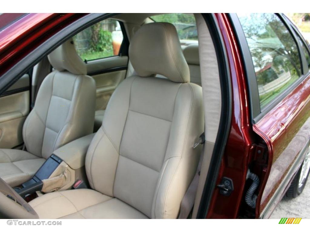 2001 S80 T6 - Venetian Red Metallic / Taupe/Light Taupe photo #39
