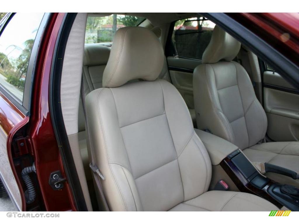 2001 S80 T6 - Venetian Red Metallic / Taupe/Light Taupe photo #40