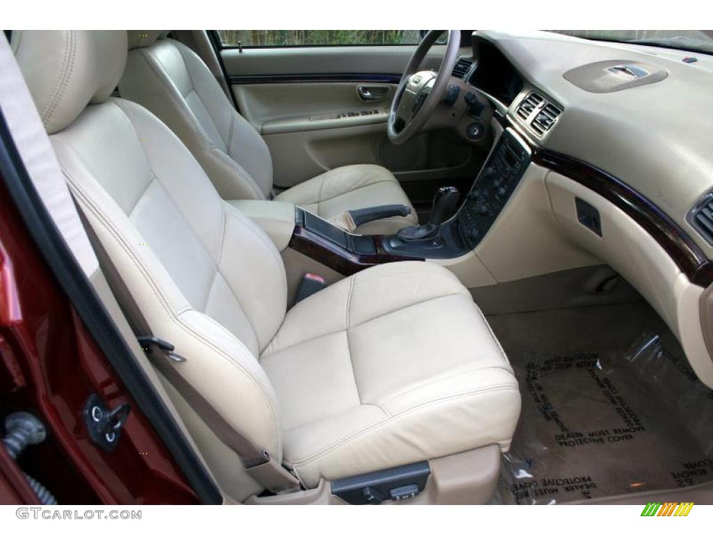 2001 S80 T6 - Venetian Red Metallic / Taupe/Light Taupe photo #42